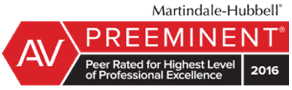 peer rated for highest level of professional excellence 2016