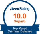 avvo rating 10- top rated criminal defense